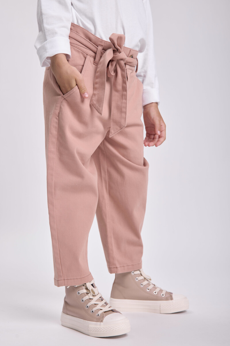 Pantalón slouchy lazo Tostado