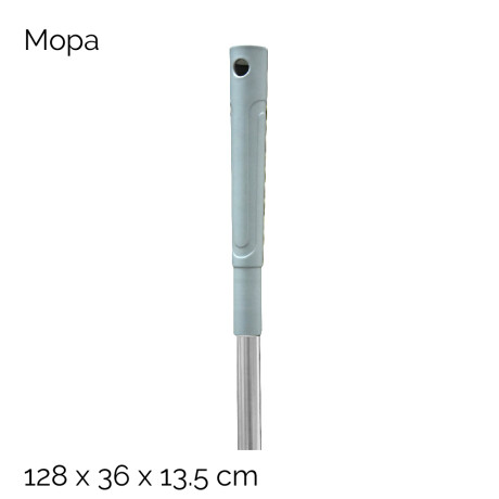 Mopa Seca Y Limpia Pisos Con Mango Extensible 128x36x13,5cm Unica