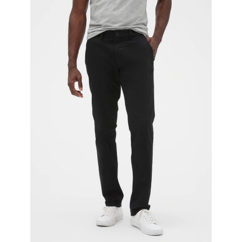 V-ESSENTIAL KHAKI SLIM FIT TRUE BLACK