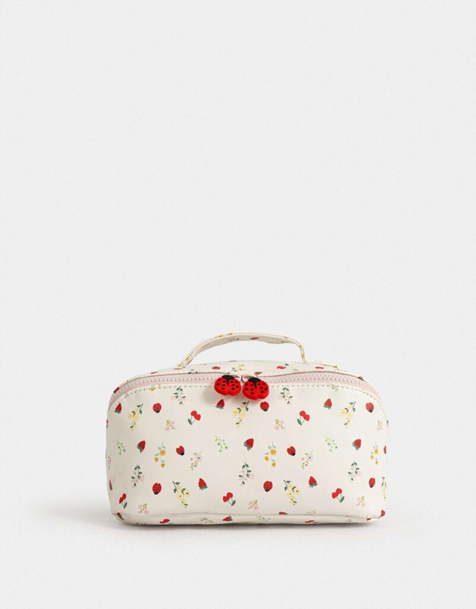 Portacométicos Valija Flores - Estampado Flores 