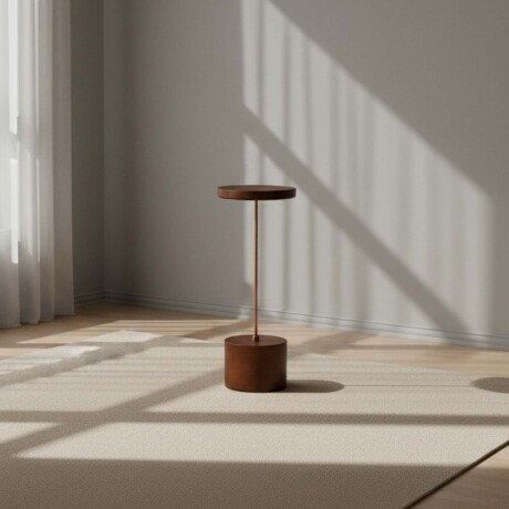 MESA ARRIME SMALL MADERA-Y-METAL MARRON FLORENCIA