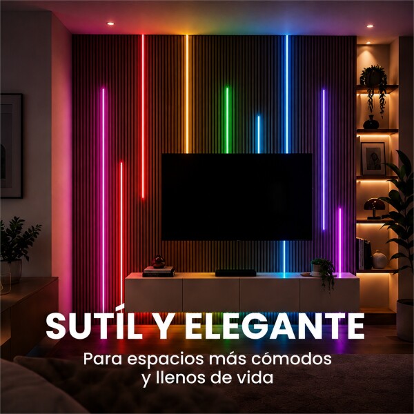 Luz LED Panel WPC RGB Varios Modos 250 cm RGB