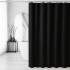 Cortina De Baño Ducha De Vinilo Plástico Varios Diseños Variante Color Negro