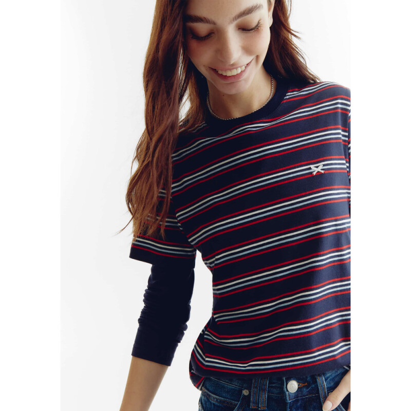 CAMISETA MM FEM AZUL MARINHO