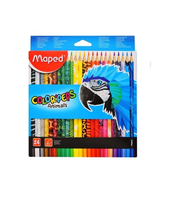 LAP. MAPED COLOR`PEPS ANIMALES x24 Único