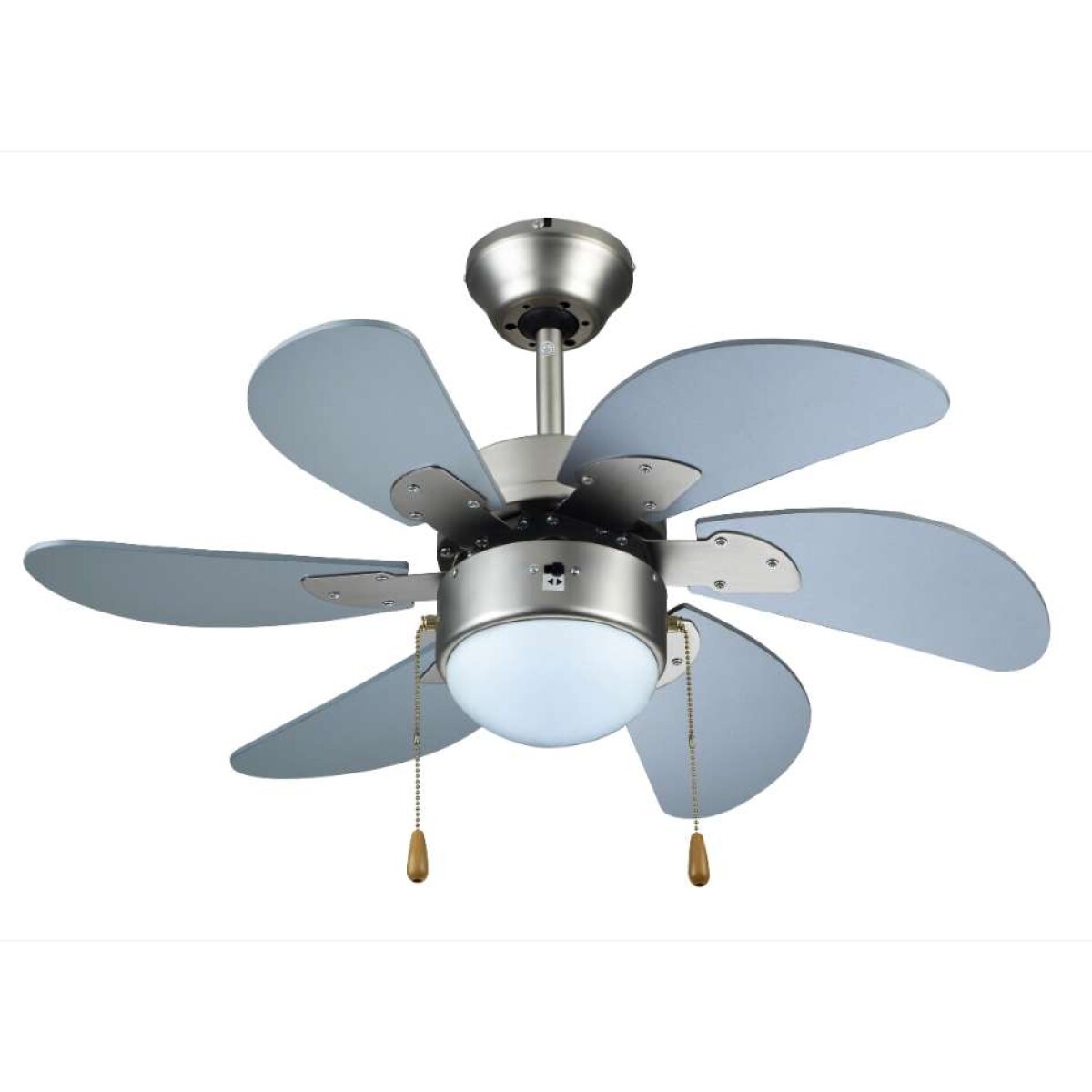 Ventilador De Techo Lujo Kassel KS-Vl42-61 6 Aspas Ub - PLATEADO 