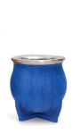 MATE DE CERÁMICA CHICO DELTA TEXTURADO AZUL FRANCIA