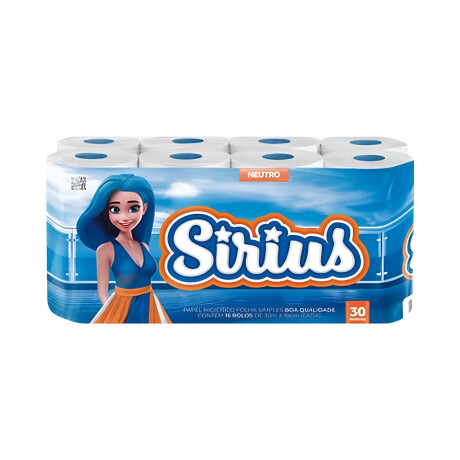 Pack X16 Rollos de Papel Higiénico Sirius X30M 001