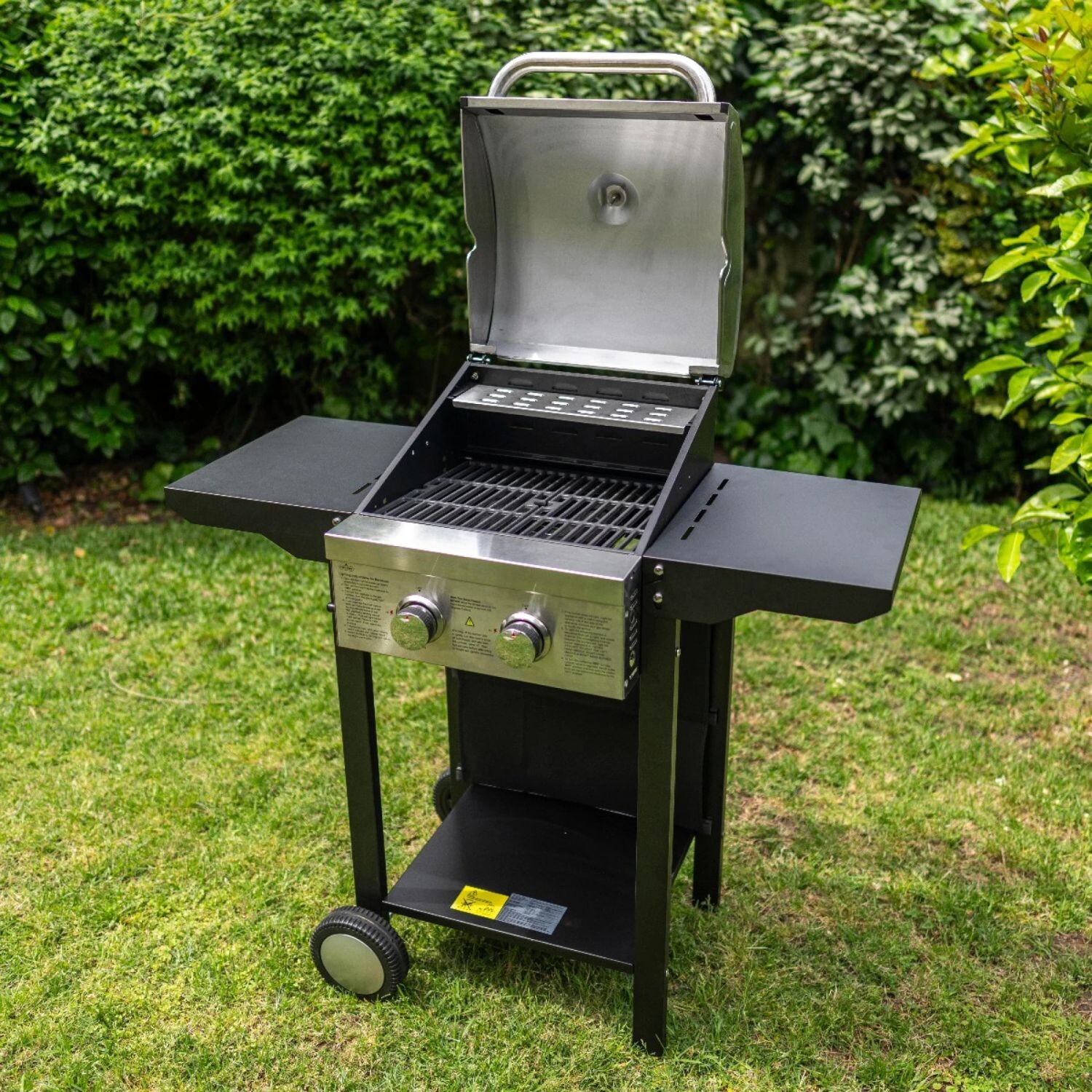 Parrilla Barbacoa A Gas Fire King Grill Kyqm22 Con Ruedas