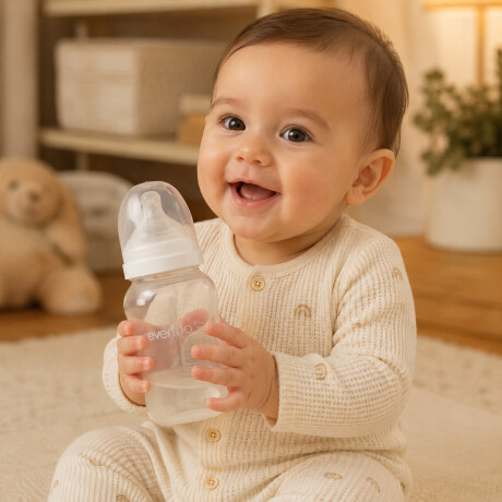 Mamadera Evenflo Contur Bebés 0-3M 120Ml Tetina Flujo Lento Blanco
