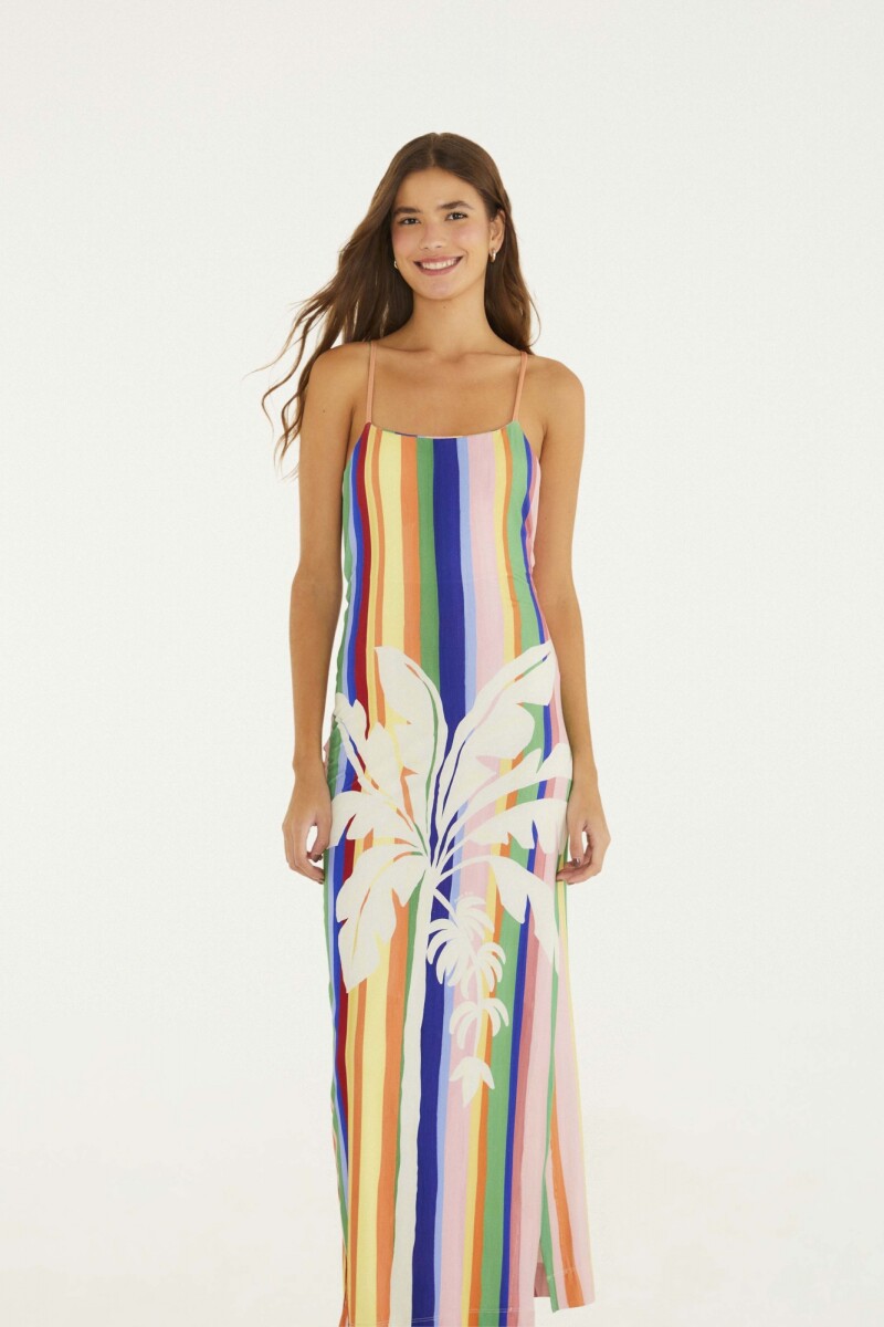 VESTIDO LARGO Multicolor