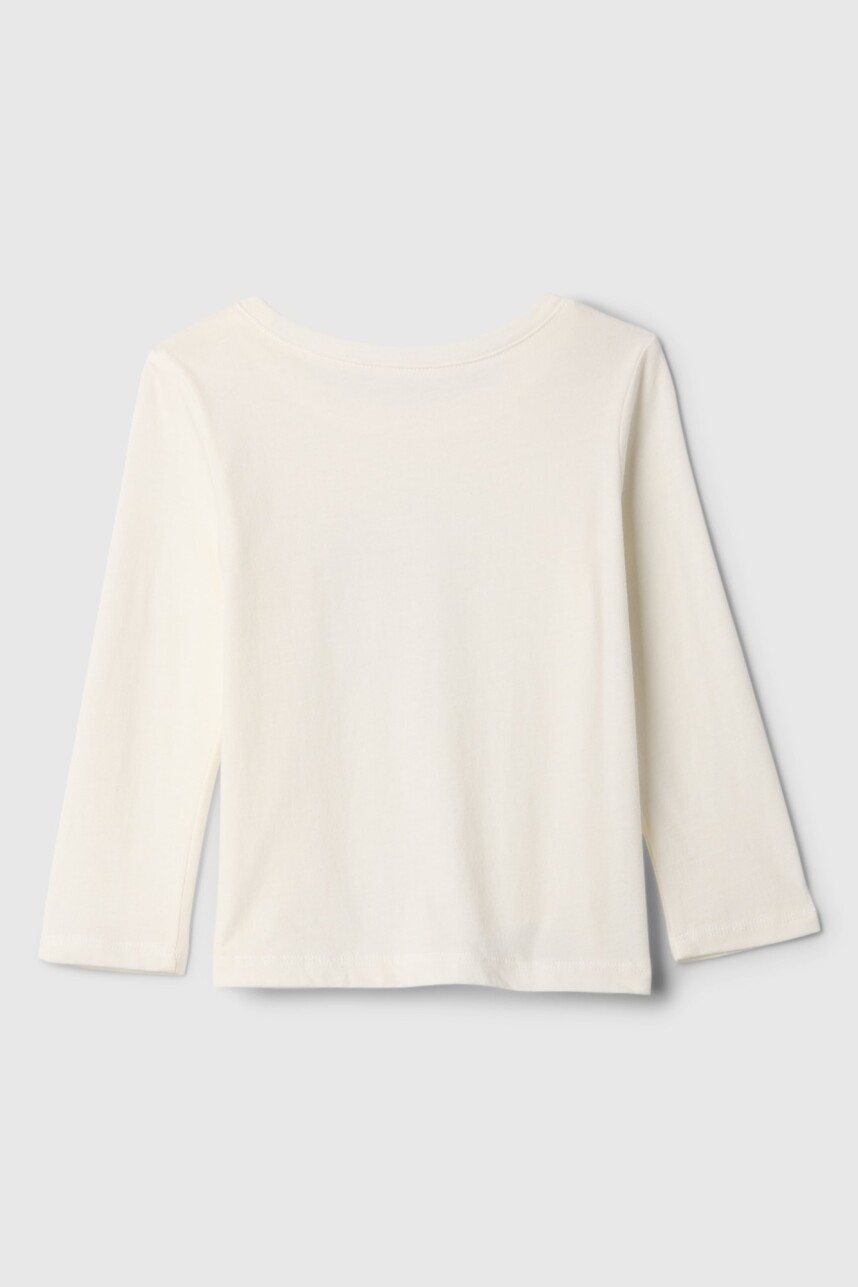 Remera Logo Gap Toddler Niña New Off White