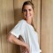 Remera Palma Blanco - Beige