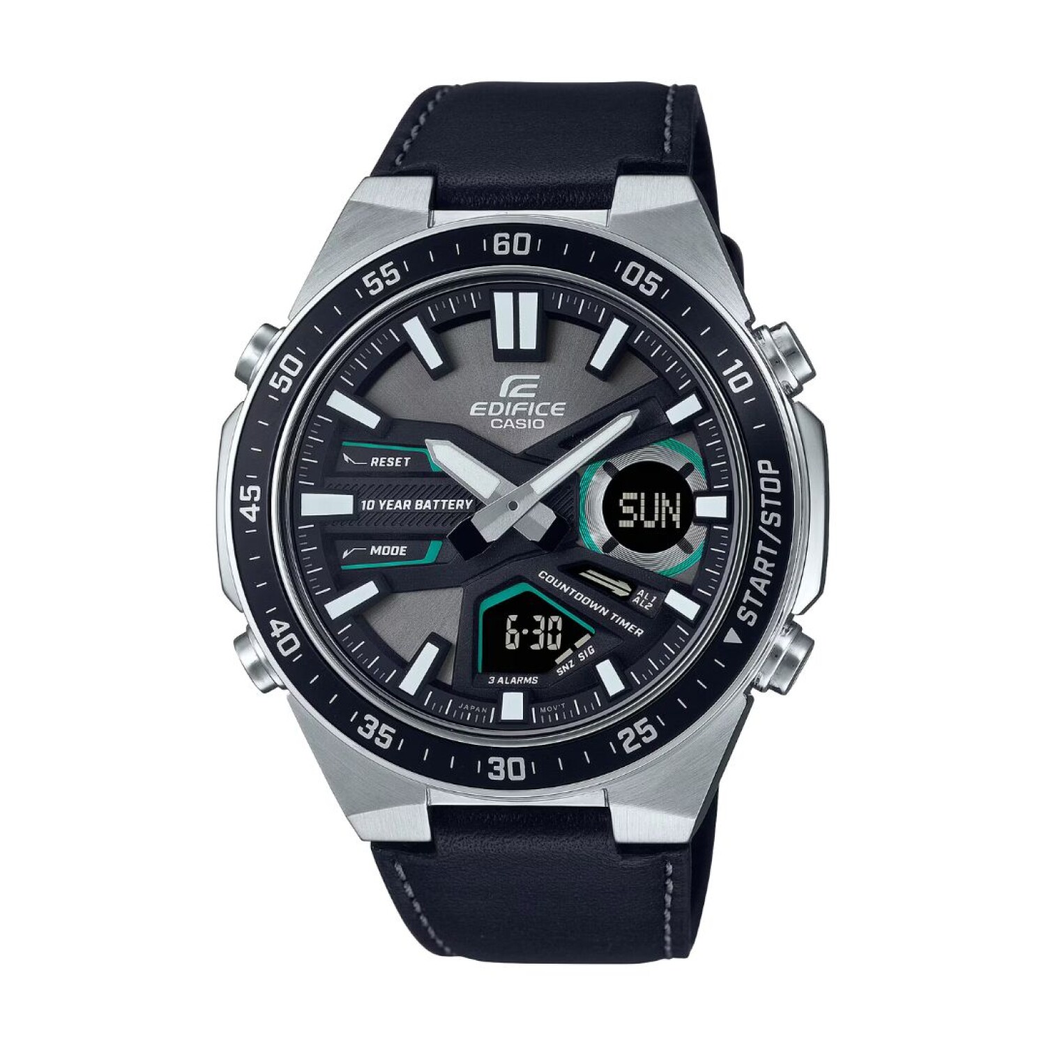 Reloj Casio Edifice Efvc110l-1av Para Hombre En Cuero — Riviera Joyas
