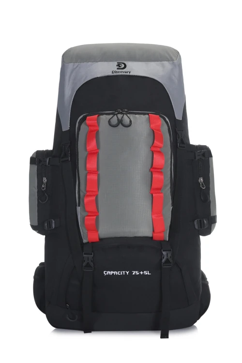 Mochila mochilera de trekking impermeable Gris