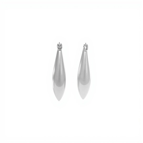 Caravanas Aro Oval - Plata 925 - CA4243 sinpiedra