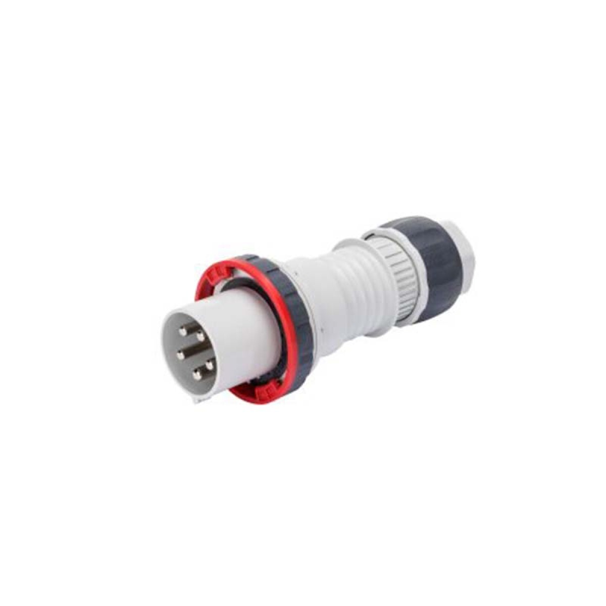 Ficha industrial 3P+T 125A 6HS 380V roja IP67 - GG0060 