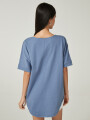 Remera Tazu Azul Piedra