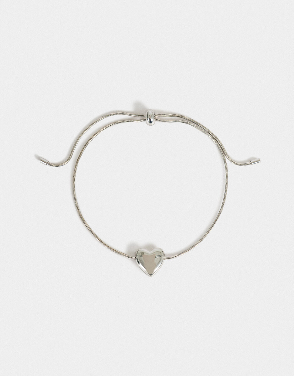 Pulsera Flexible Con Corazón 