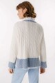 Sweater Mix Blanco/Azul