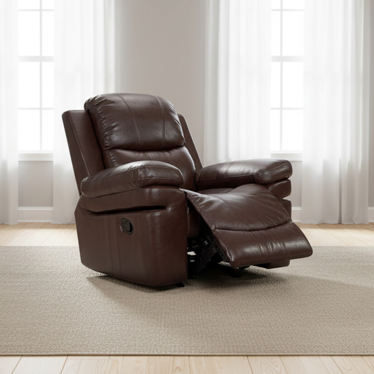 POLTRONA RECLINABLE - 1 CUERPO PU MARRON MR2138 CHOC. 