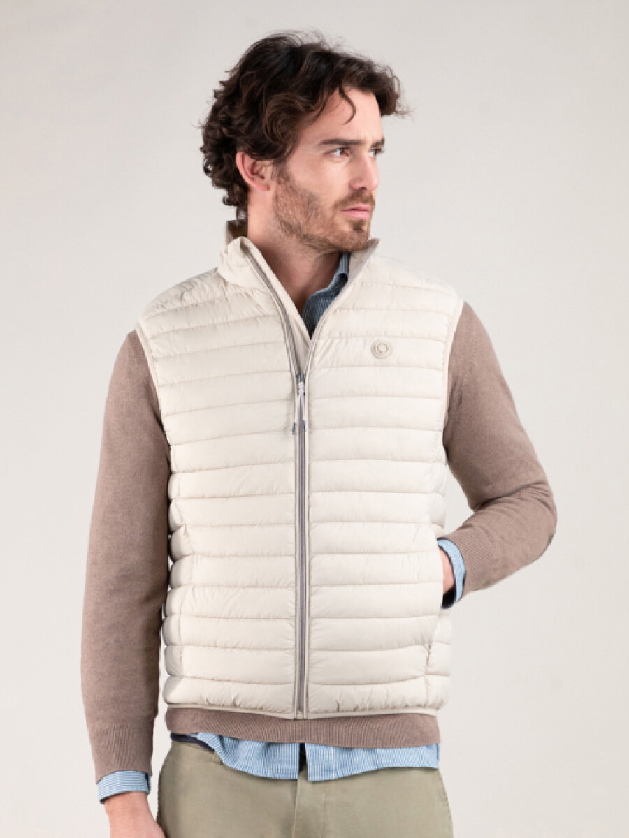 Chaleco Acolchado - Beige 