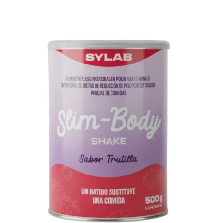 Slim Body Shake 500g SYLAB Sabor Frutilla Con Chantilly