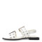Sandalia de Mujer Miss Carol KELMO chata con hebillas Blanco