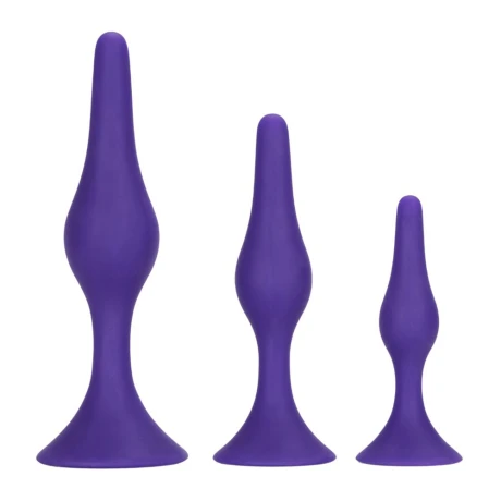 Booty Call Kit Plug Anal x3 con Ventosa Booty Call Kit Plug Anal x3 con Ventosa