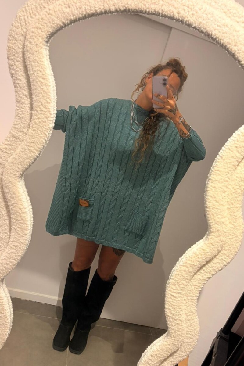 Sweater Oceano Verde Lurex