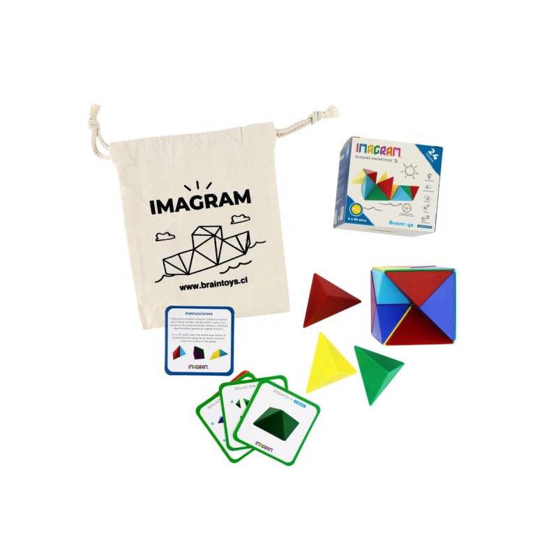 Bloques magnéticos Imagram 24 pcs Bloques magnéticos Imagram 24 pcs