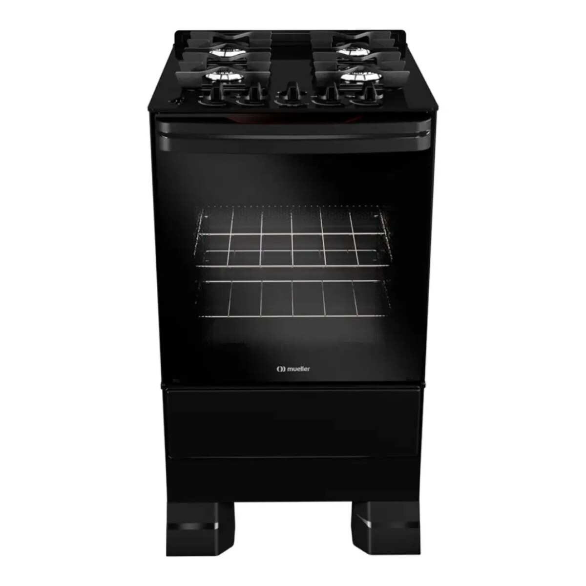 Cocina Mueller 4 Hornallas MFV4BF Negro 