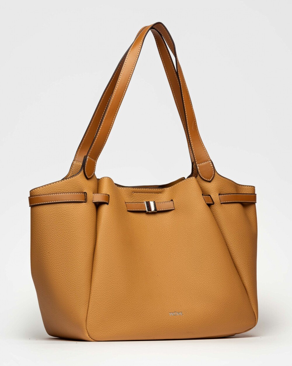 Bolso Marble en efecto cuero graneado Cuoio
