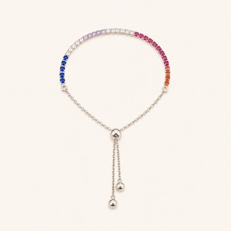 Pulsera Tenis Colors - Plata 925 Pulsera Tenis Colors - Plata 925