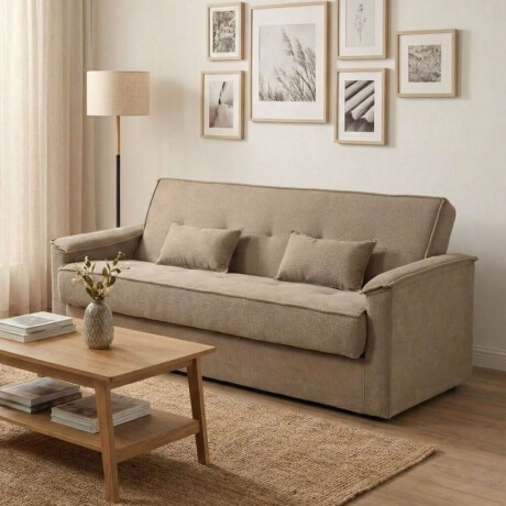 Sofa Cama Daniela 3 Cuerpos Marron