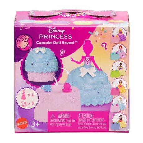 DISNEY PRINCESAS CUPCAKES TRANSFORMABLE A FALDA SURTIDOS 001