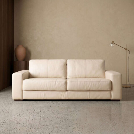 Sillon 3 cuerpos Como 100% Cuero Arena