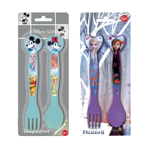 Set x 2 Cubiertos Infantiles Disney Frozen Surtido U