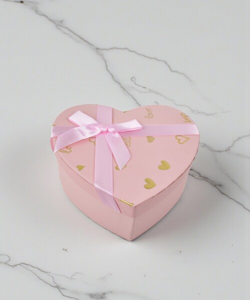 Caja Rigida Corazon 21 cm ROSADO