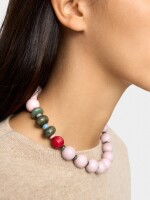 Collar Corto De Cuentas Multicolor multicolor