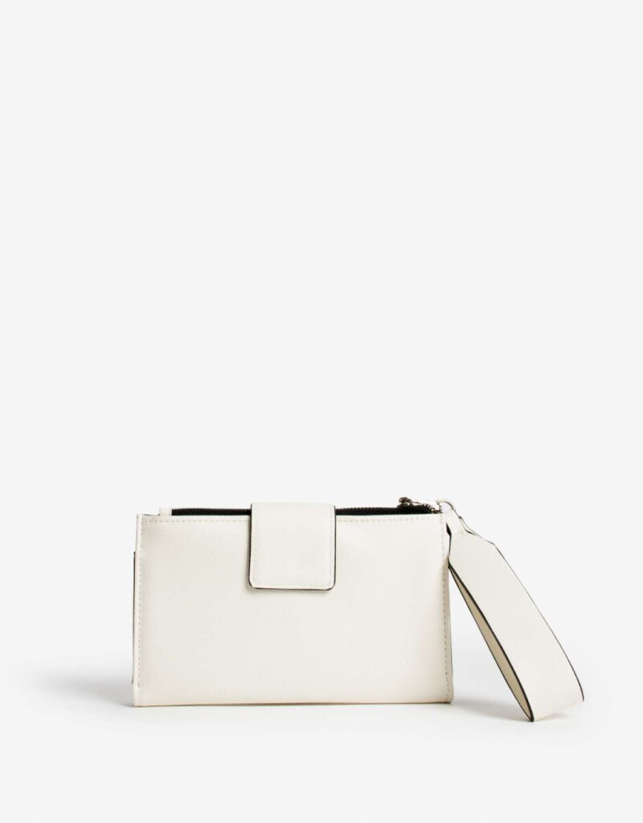 Billetera Fichero Con Solapa - Combinacion Bicolor 