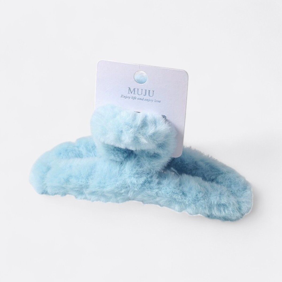 Pinza Para Cabello Textil - Celeste 