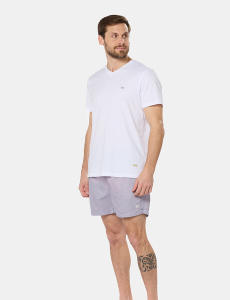 SHORT DE BAÑO RAYADO Rosa