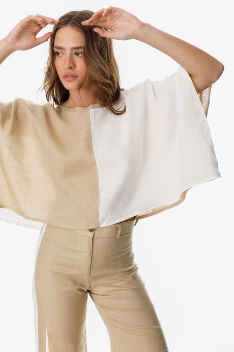 Blusa New Beach Beige/Manteca