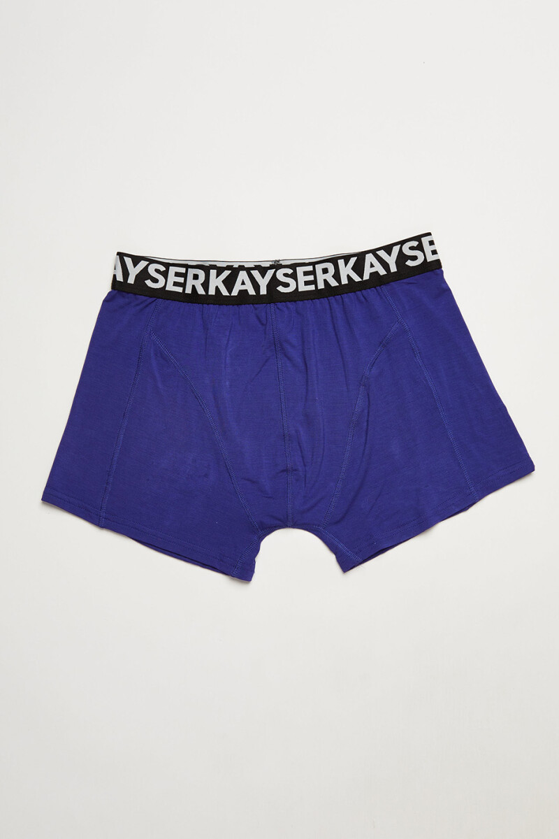 BOXER BAMBU CORTO AZUL