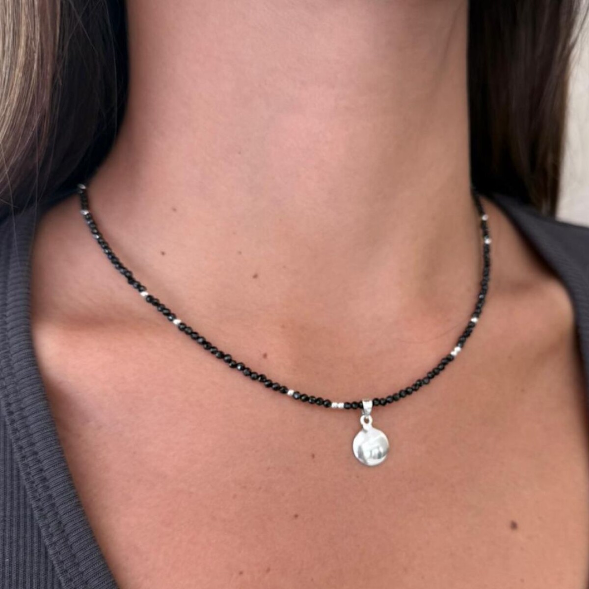 Collar Lady Onix - Plata 925 