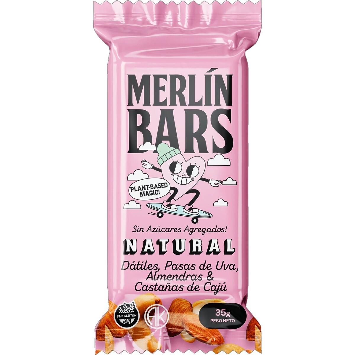 Merlín Bars Natural 35gr 14x20 