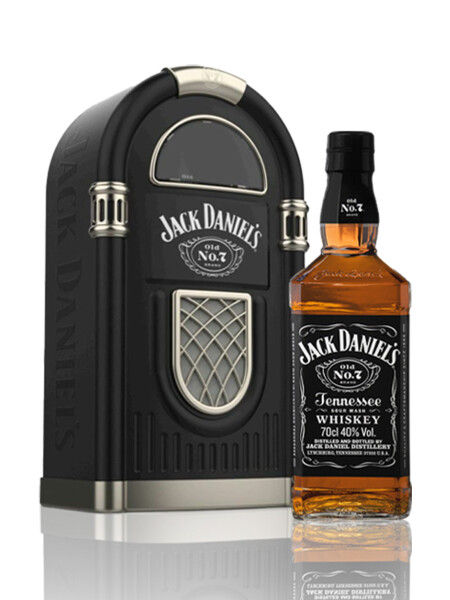 Jack Daniel’s Old No. 7 750cc con estuche rockola. Jack Daniel’s Old No. 7 750cc con estuche rockola.