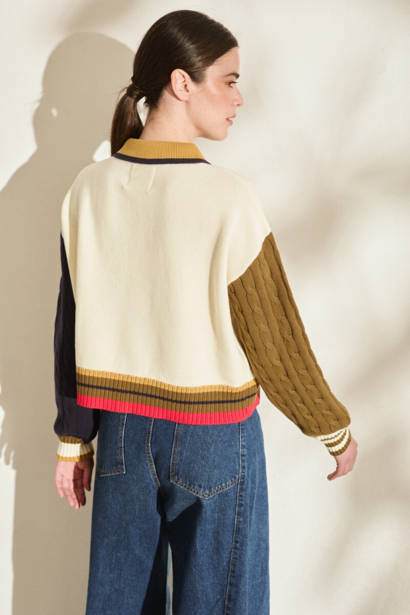 PRE VENTA CARDIGAN FUNNY Crudo