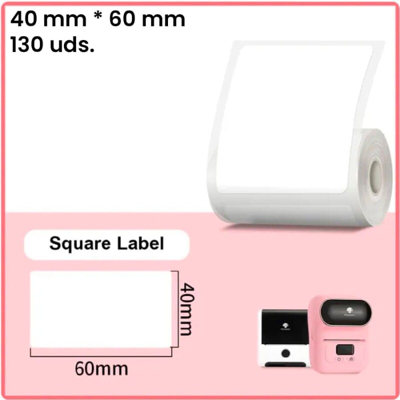 Etiqueta 40mm*60mm blanca impresora M110 130 uds. Etiqueta 40mm*60mm blanca impresora M110 130 uds.